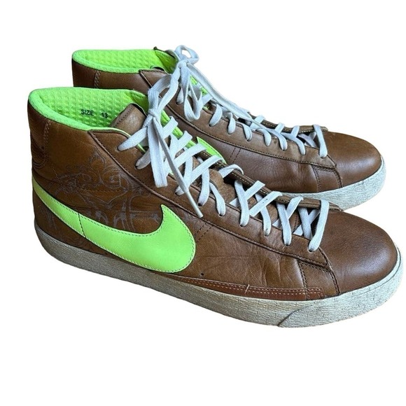 Nike Blazer Premium Umber Volt Major Taylor Men Size 13 312457-371